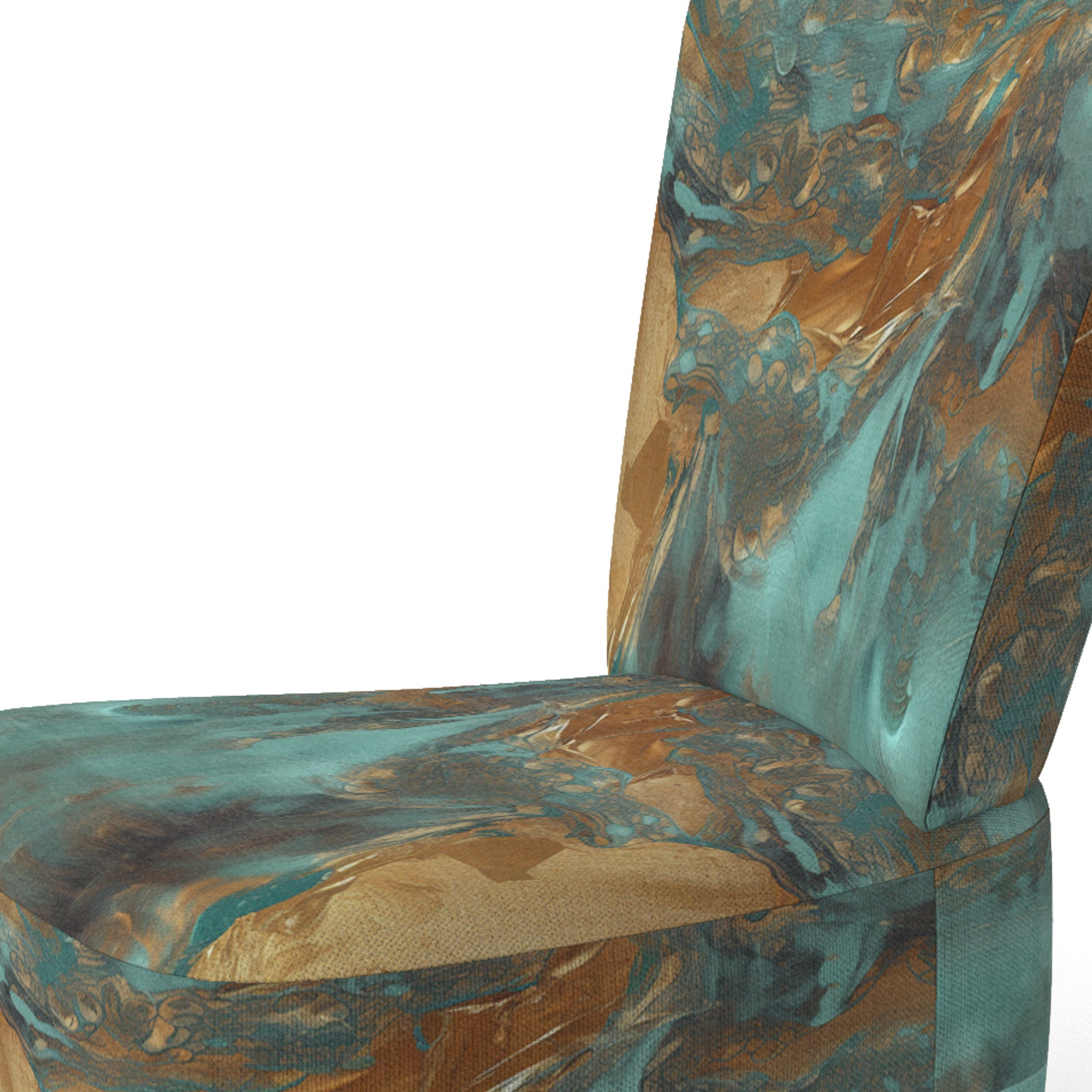Whirling Waves - Modern Accent Slipper Chair