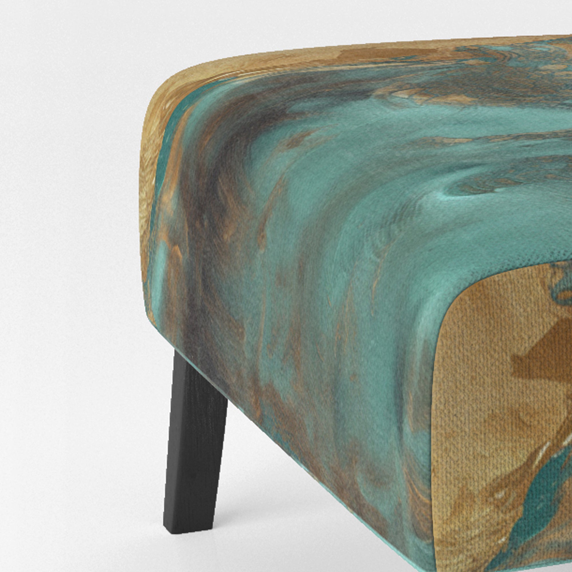 Whirling Waves - Modern Accent Slipper Chair