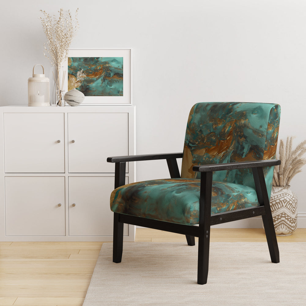 Whirling Waves - Modern Accent Slipper Chair