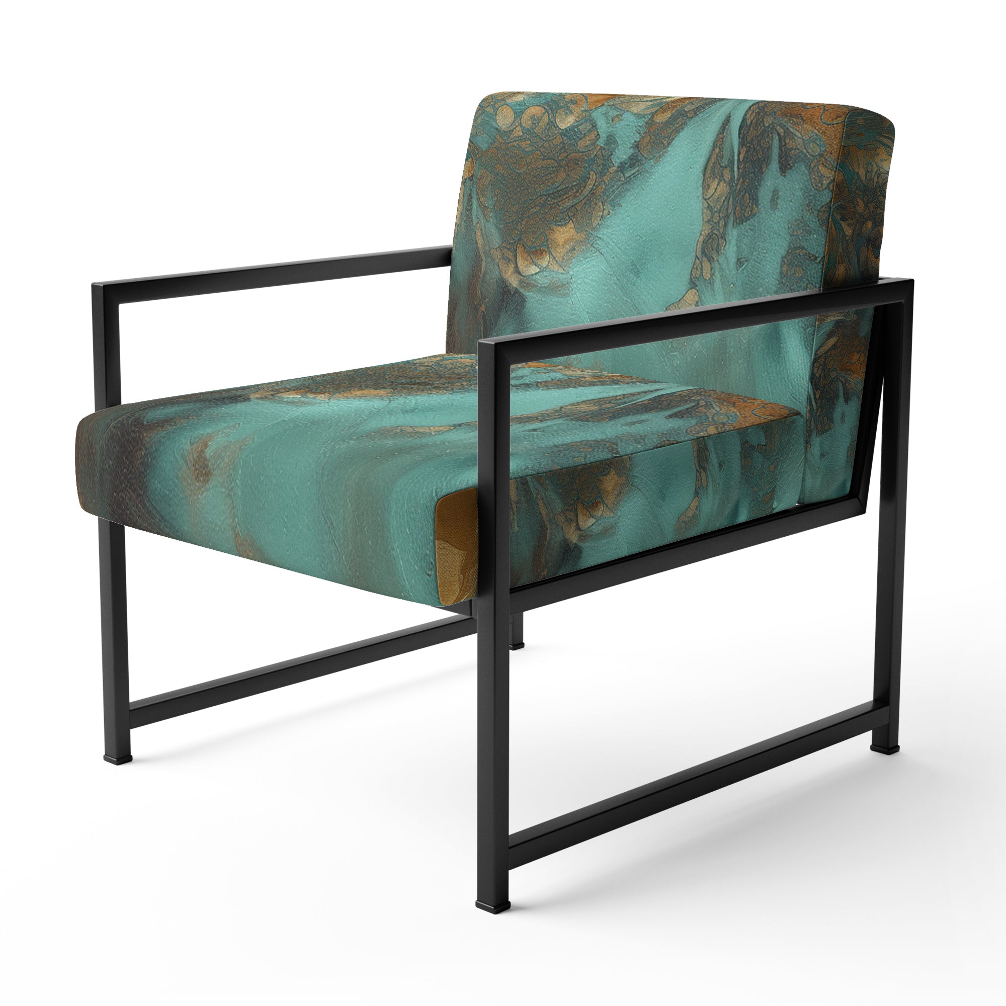 Whirling Waves - Modern Accent Slipper Chair