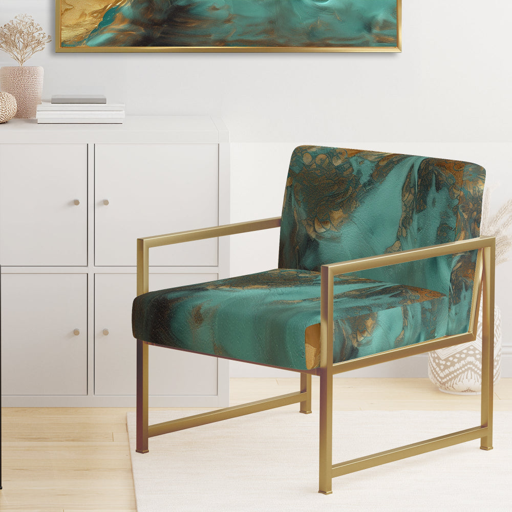 Whirling Waves - Modern Accent Slipper Chair