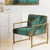 Whirling Waves - Modern Accent Slipper Chair