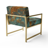 Whirling Waves - Modern Accent Slipper Chair