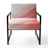 Bold Graphic Sunset In Teal and pink - Upholstered Modern Accent Chairs