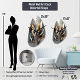 Grey Black Succulent Resilience - Asymmetric Metal Wall Clock