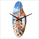Beautiful Scenery In Italy I - Asymmetric Metal Wall Clock