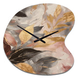 Gold Herb Elixir - Asymmetric Metal Wall Clock