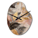 Gold Herb Elixir - Asymmetric Metal Wall Clock