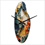 Biomorphism Organic Forms II - Asymmetric Metal Wall Clock