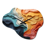 Biomorphism Organic Forms IV - Asymmetric Metal Wall Clock