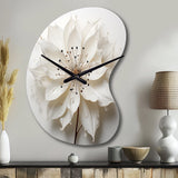 Blossoming Beauty In Minimalism Beauty I - Asymmetric Metal Wall Clock