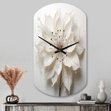 Blossoming Beauty In Minimalism Beauty I - Asymmetric Metal Wall Clock