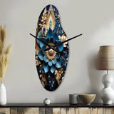 Hinduism Art Sacred Om - Asymmetric Metal Wall Clock