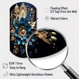 Hinduism Art Sacred Om - Asymmetric Metal Wall Clock