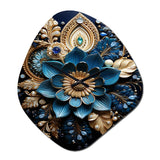 Hinduism Art Sacred Om - Asymmetric Metal Wall Clock