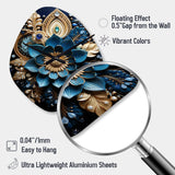 Hinduism Art Sacred Om - Asymmetric Metal Wall Clock