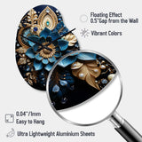 Hinduism Art Sacred Om - Asymmetric Metal Wall Clock