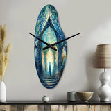 Islam Art The Spiritual - Asymmetric Metal Wall Clock
