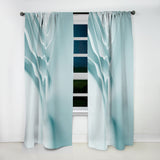 3D Light Blue Abstract Architecture - Modern & Contemporary Curtain - 1 Panel