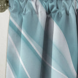 3D Light Blue Abstract Architecture - Modern & Contemporary Curtain - 1 Panel