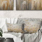 Dandelion Field Breeze - Flower Field Throw Pillow