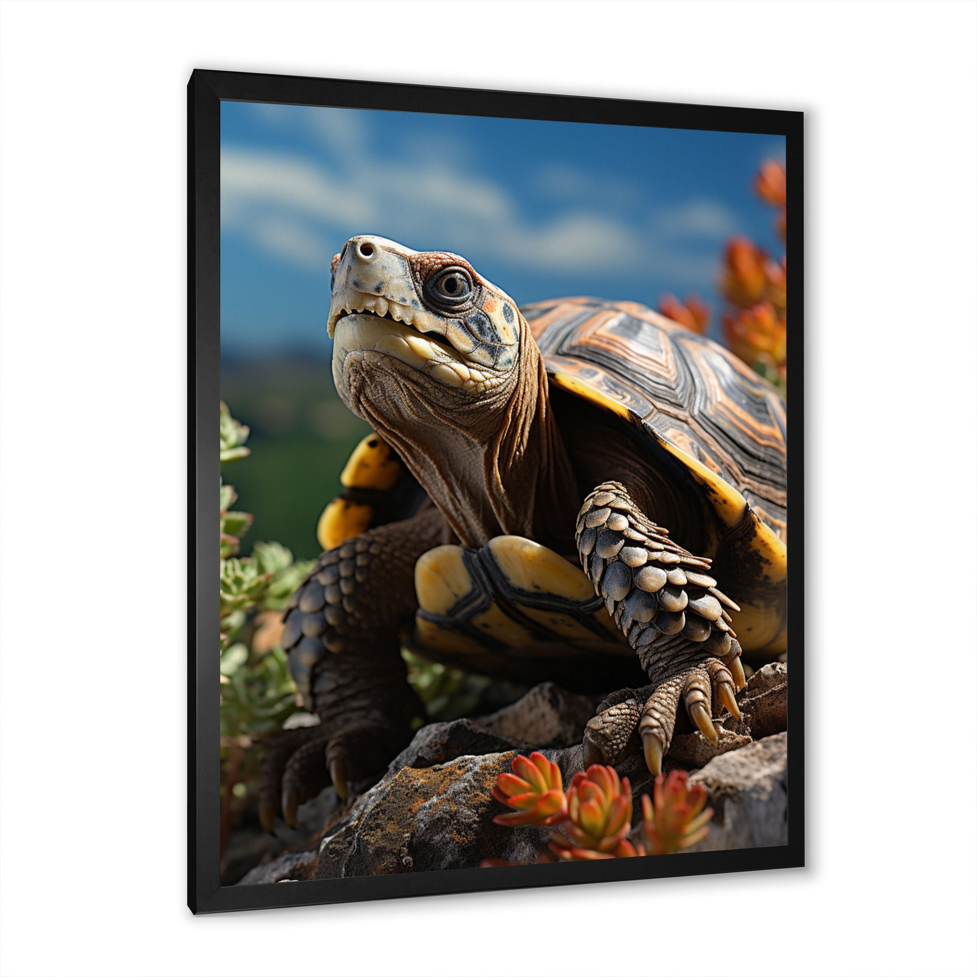 Turtles Journey Portrait - Turtle Wall Art Prints