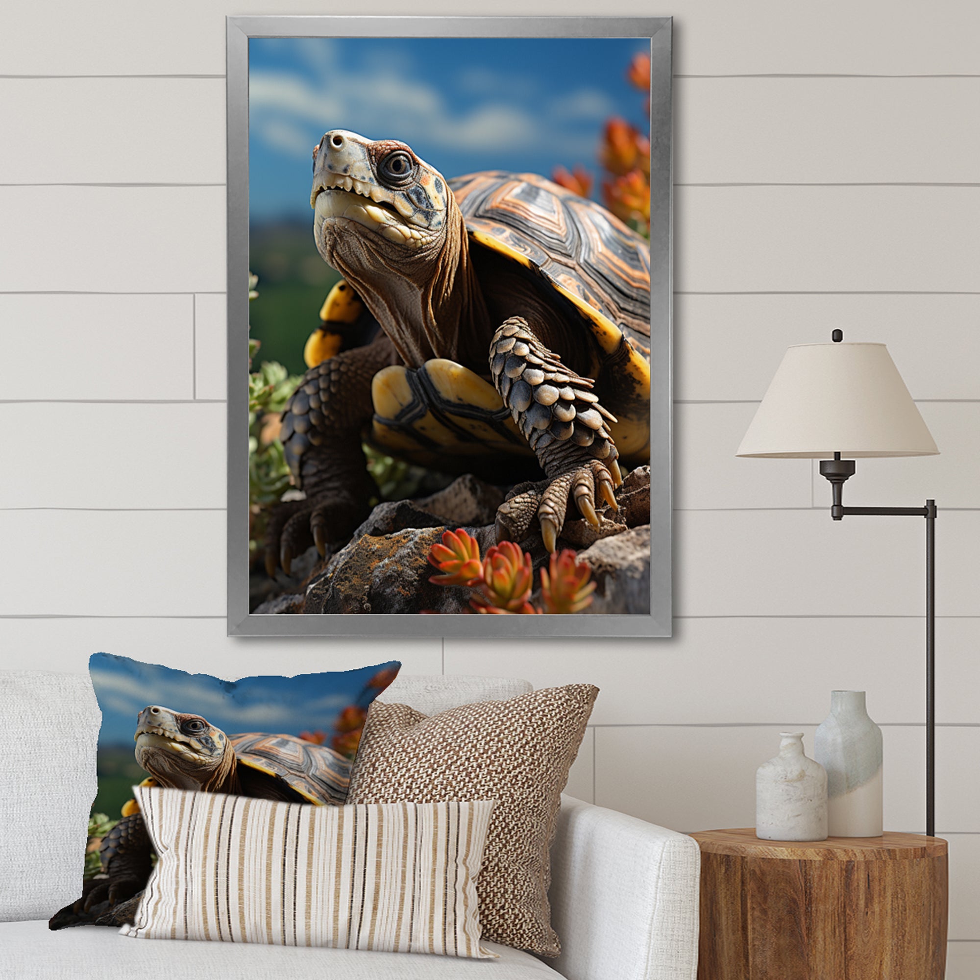 Turtles Journey Portrait - Turtle Wall Art Prints