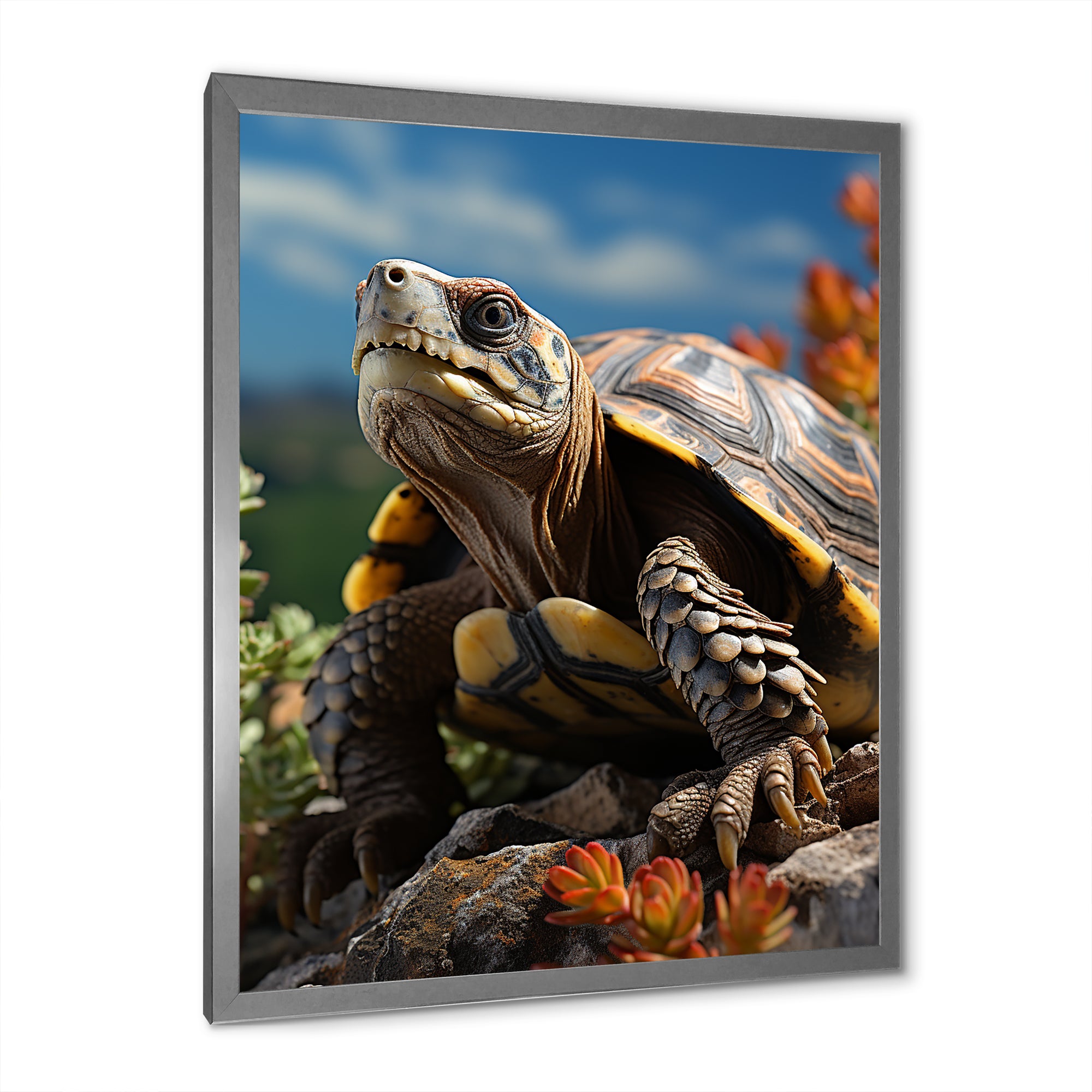 Turtles Journey Portrait - Turtle Wall Art Prints