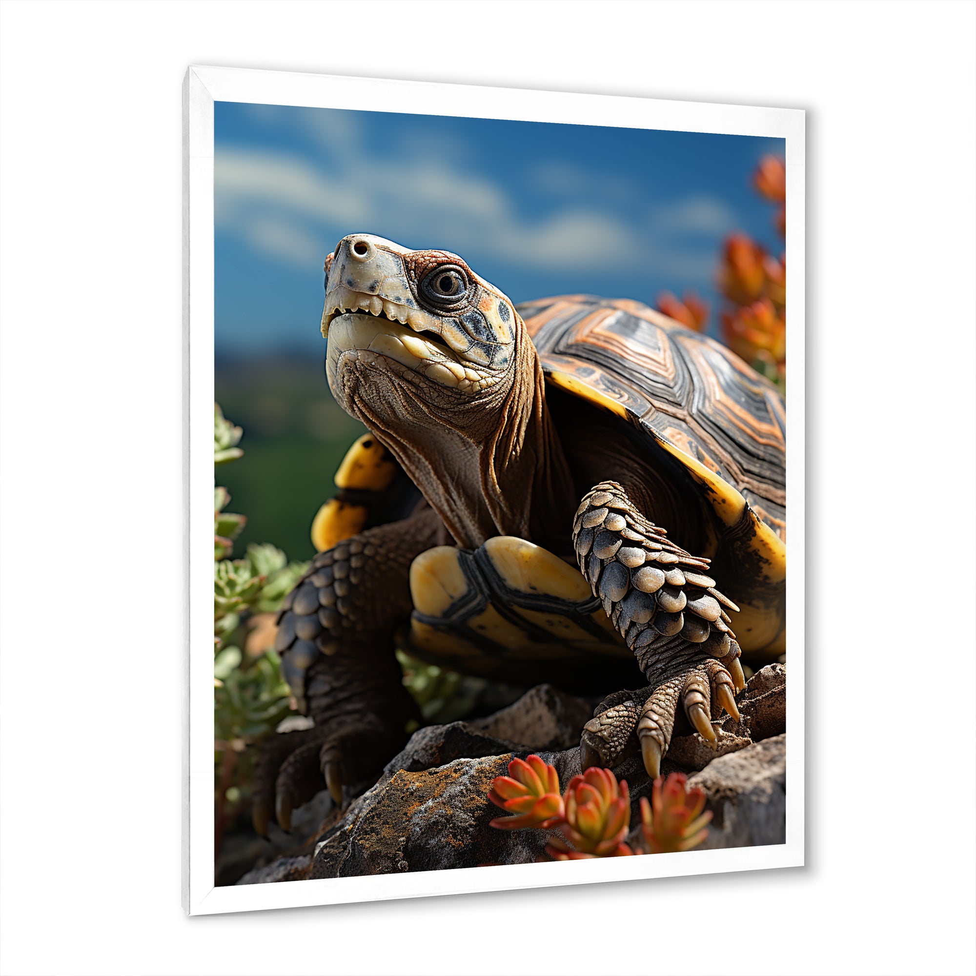 Turtles Journey Portrait - Turtle Wall Art Prints