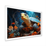 Turtles Journey Floral Collage - Turtle Wall Art Prints