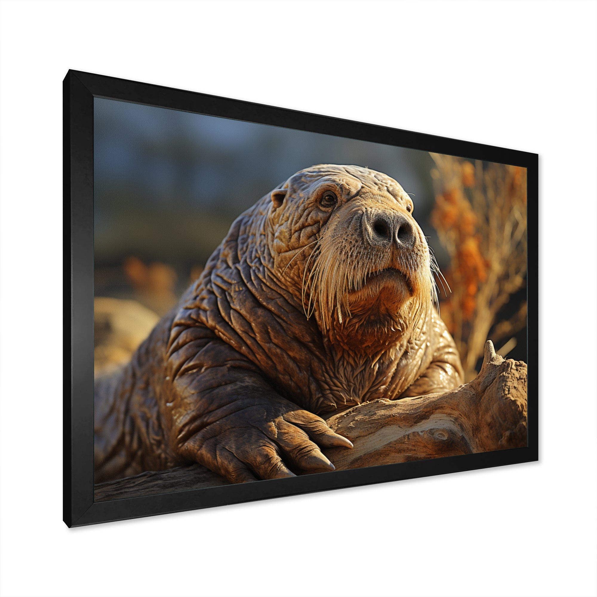 Walrus Golden Tusks - Walrus Wall Decor