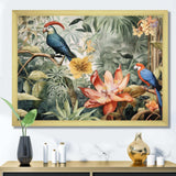 Parrot In Paradise II - Animals Canvas Wall Art