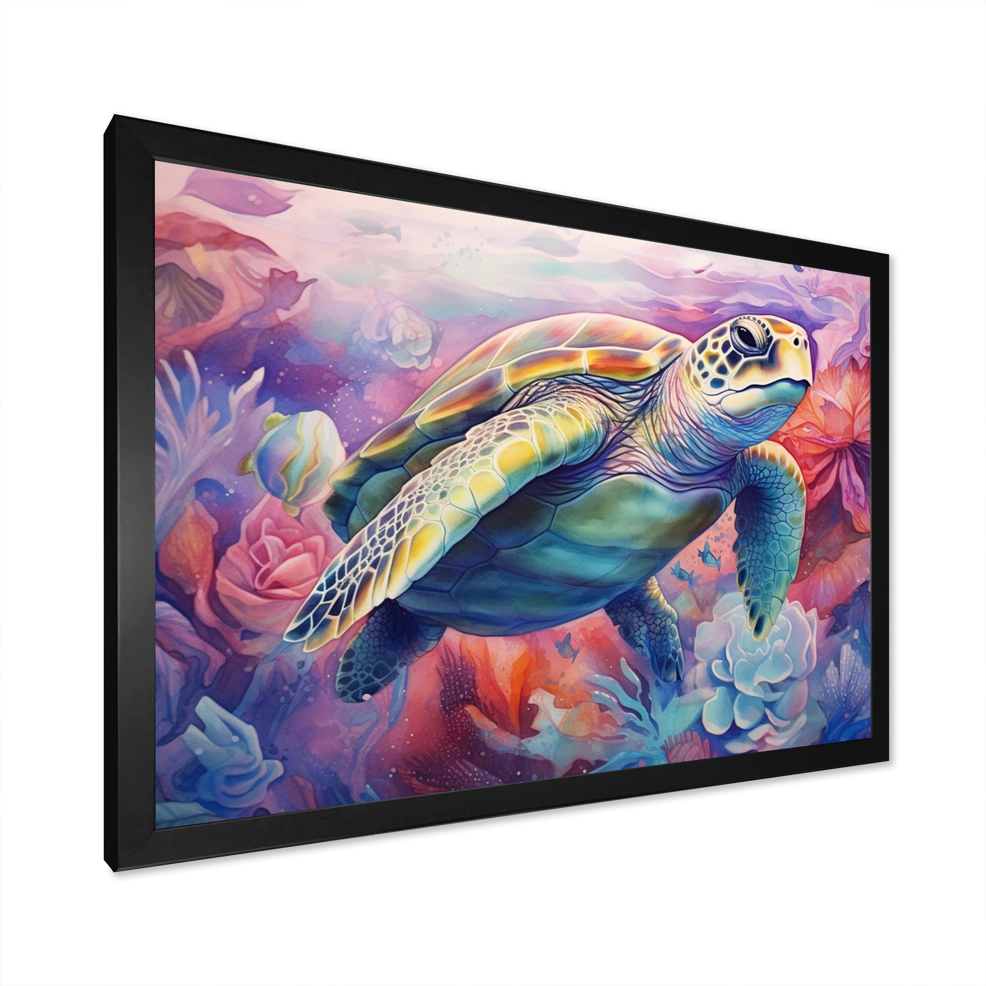 Graceful Turtle - Turtle Living Room Wall Art