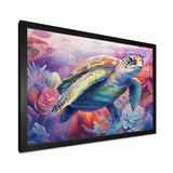 Graceful Turtle - Turtle Living Room Wall Art