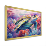 Graceful Turtle - Turtle Living Room Wall Art