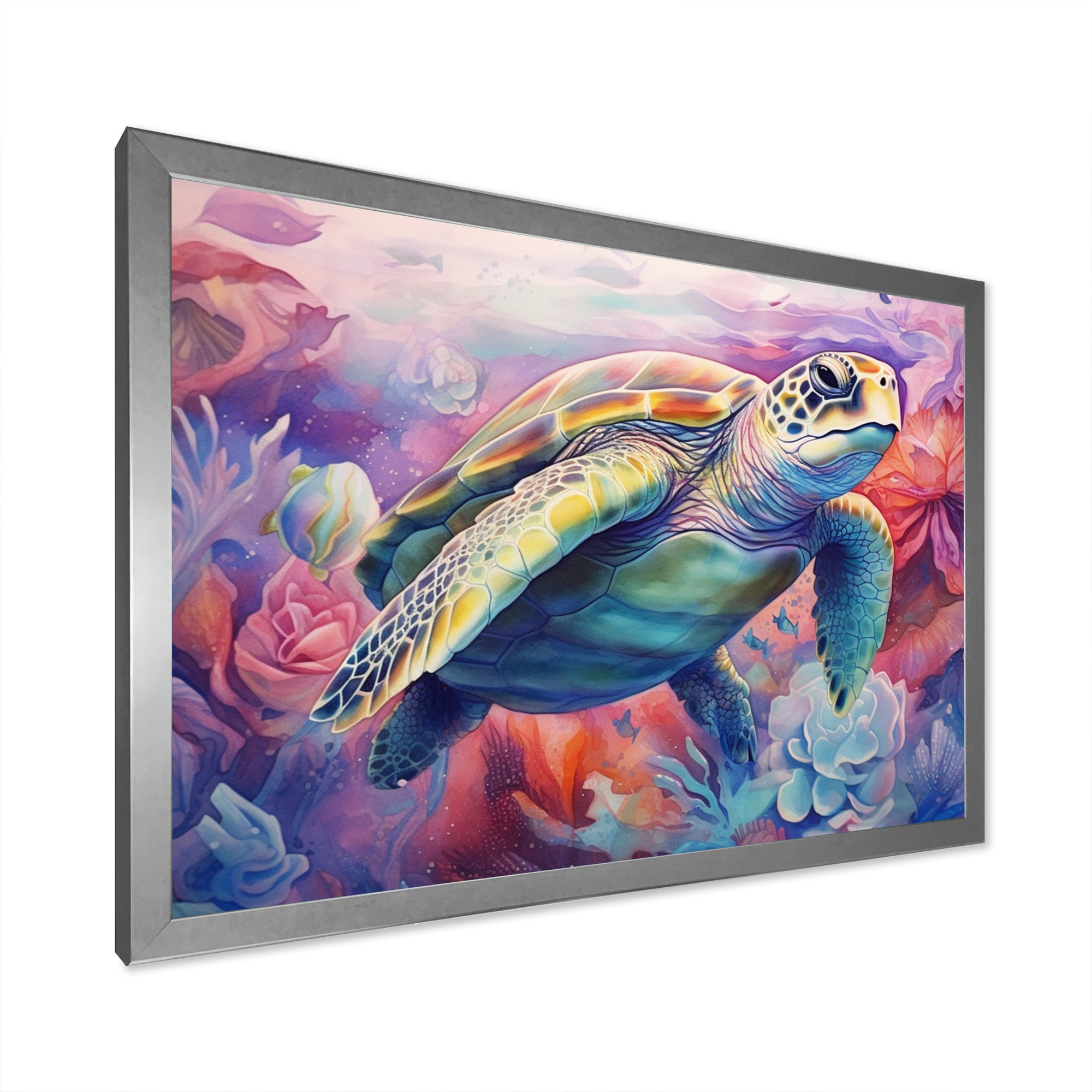 Graceful Turtle - Turtle Living Room Wall Art