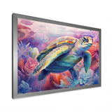 Graceful Turtle - Turtle Living Room Wall Art