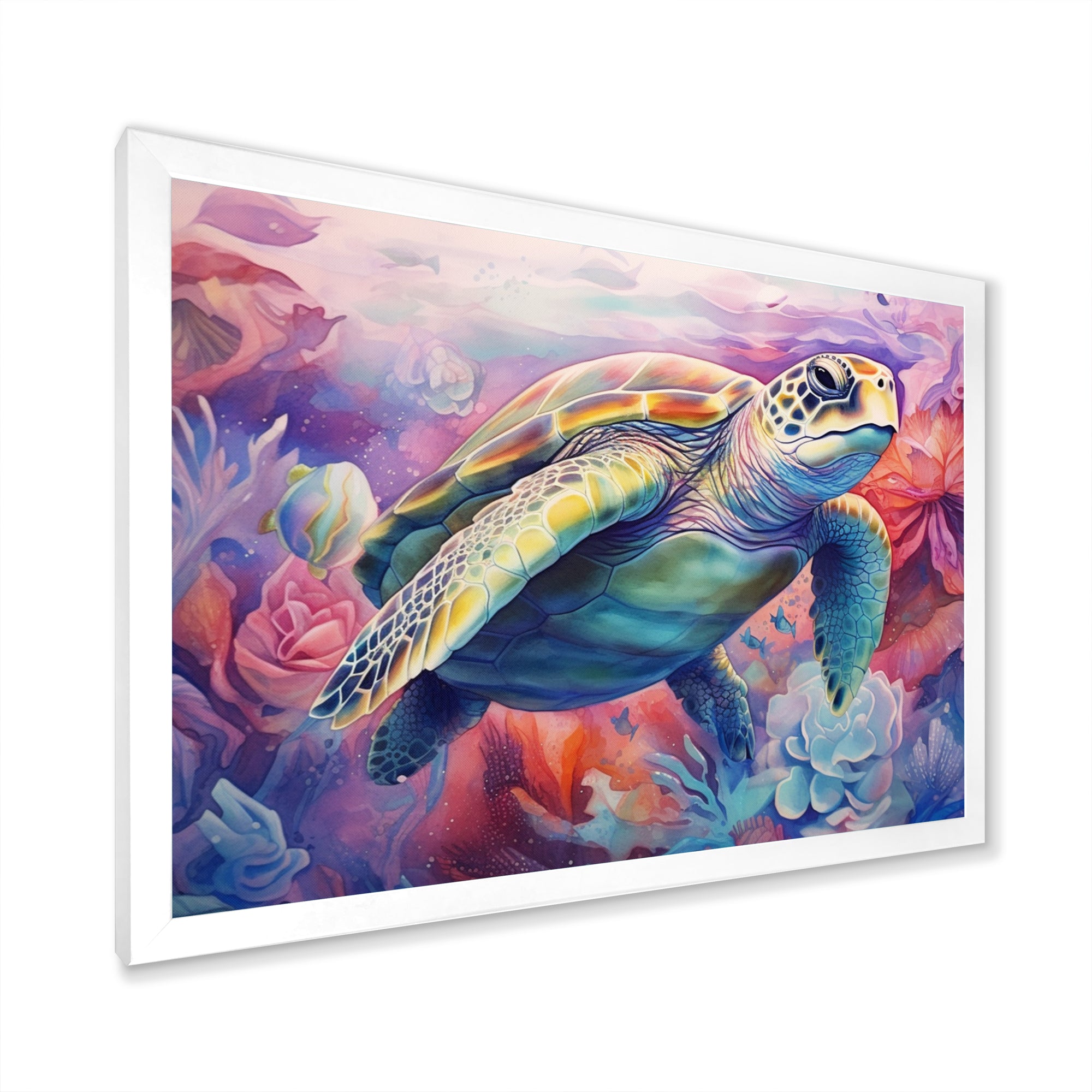 Graceful Turtle - Turtle Living Room Wall Art