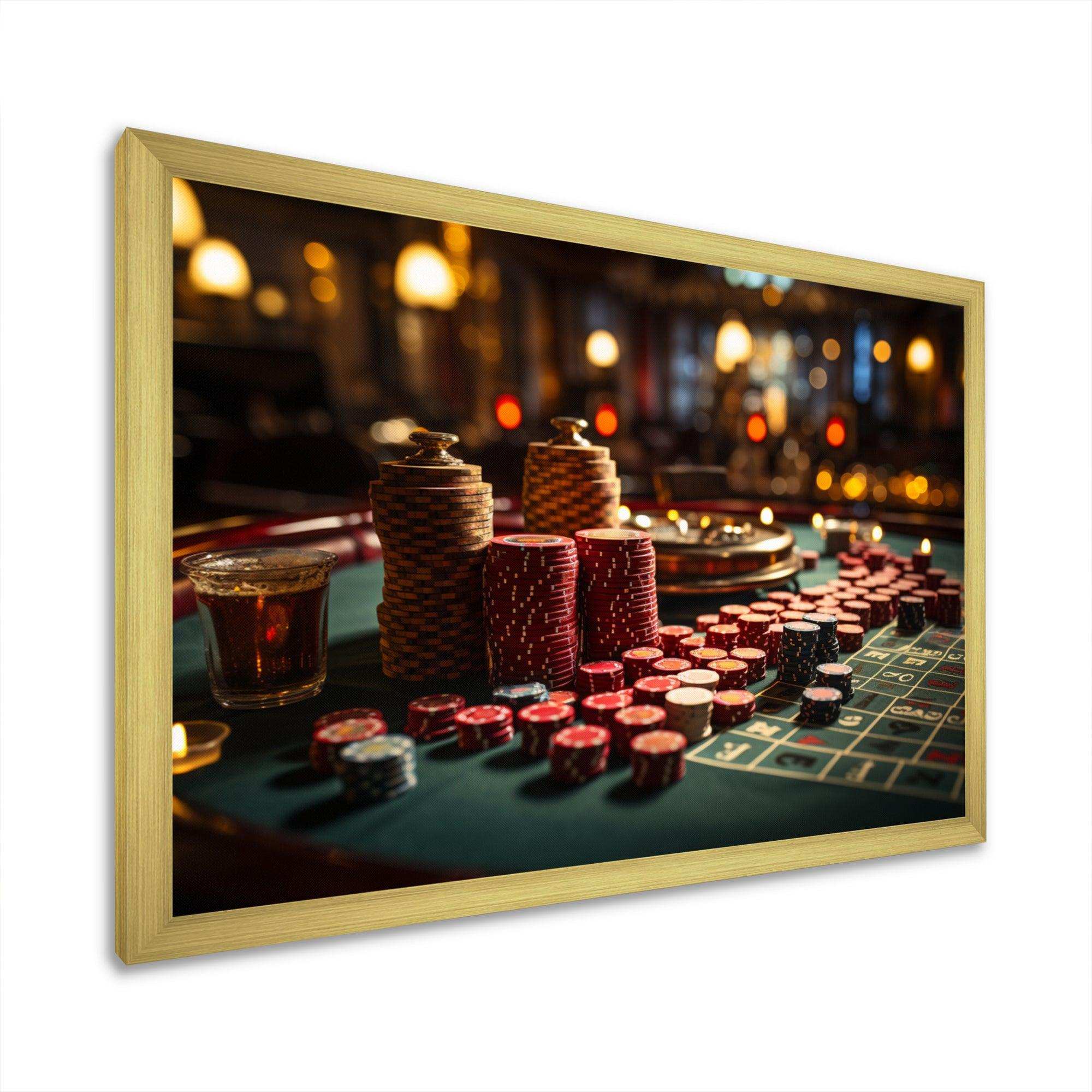 Casino Royale Blackjack I - Fashion Canvas Wall Art