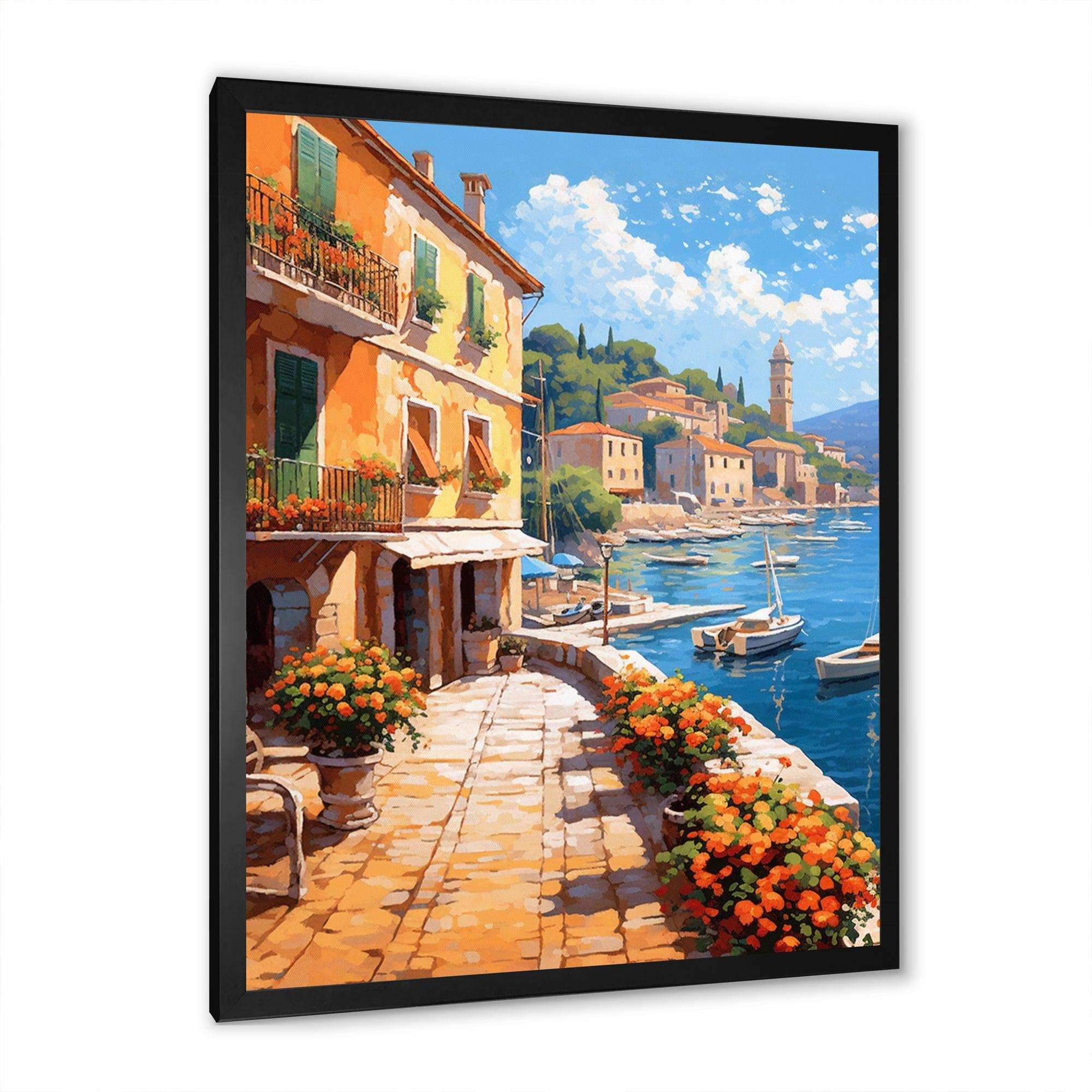 La Dolce Italian Beachside I - Landscapes Canvas Wall Art