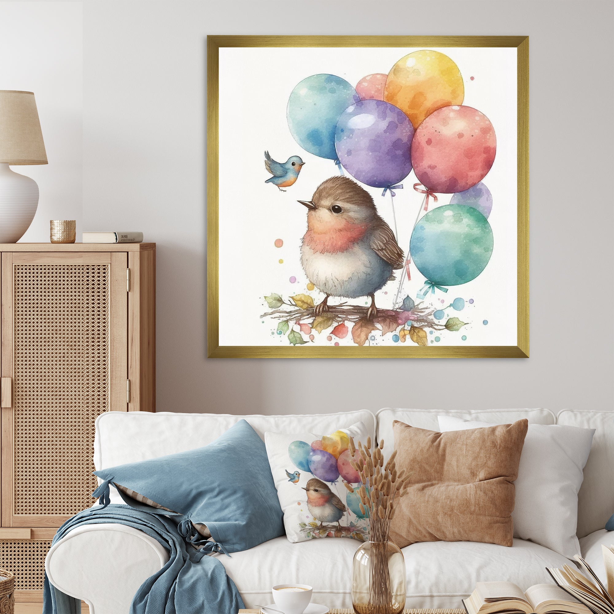 Nursery Birds Kids Dreams - Bird Wall Art Prints