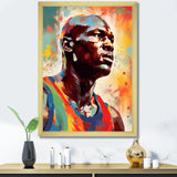 Basketball Portrait I - Sport Basketball Canvas Wall Art