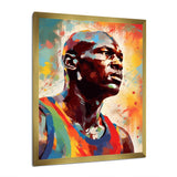 Basketball Portrait I - Sport Basketball Canvas Wall Art