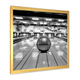 Black And White Bowling Photo - Bowling Canvas Wall Art