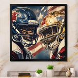 Football Day Glory In USA I - Football Canvas Wall Art