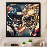 Football Day Glory In USA I - Football Canvas Wall Art