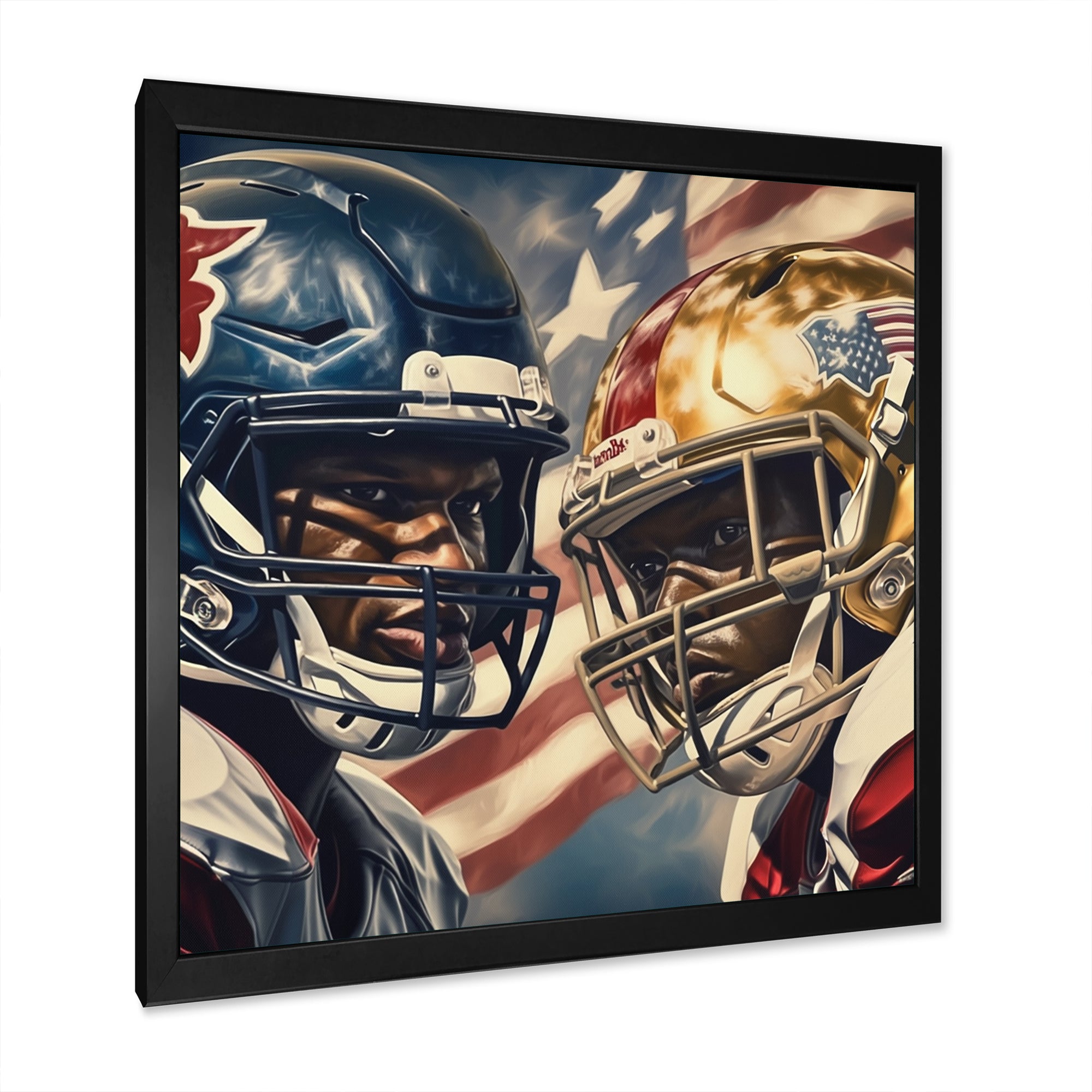 Football Day Glory In USA I - Football Canvas Wall Art