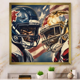 Football Day Glory In USA I - Football Canvas Wall Art