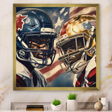 Football Day Glory In USA I - Football Canvas Wall Art