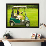 Golf Cart Solitude I - Golf Canvas Wall Art